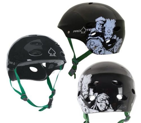 Protec ace sxp (Ryan Guettler) Gloss Black zombie signature bike skate helmet