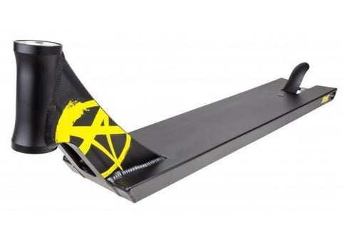 Addict Defender Scooter Deck - Black/Yellow