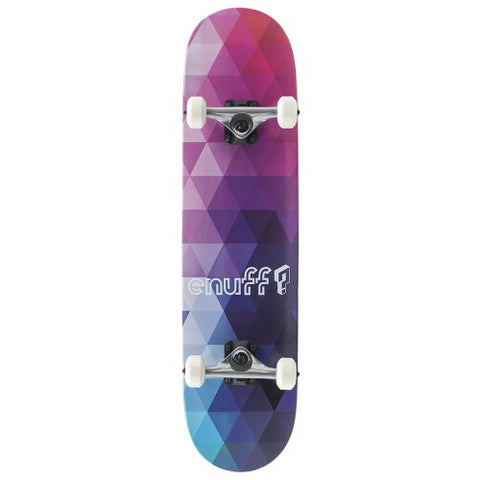 Enuff Geometric Complete Skateboard - Purple/Blue