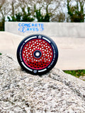 Revolution Cube Core Stunt Scooter Wheels 110mm - Black on Red - SOLD AS A PAIR