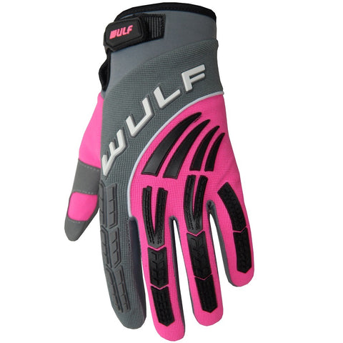 Wulfsport Cub Shadow Kids / Childrens Motocross Gloves - PINK