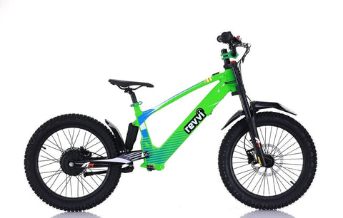 Revvi 20" Kid's Electric Motor Bike - Green  - PRE ORDER