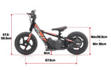 Revvi 12" Electric Balance bike - Orange - 2025 Model