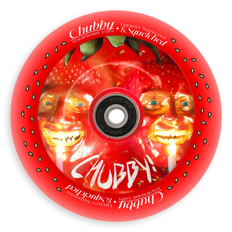 Chubby Strawberry Farm Scooter Wheels 110mm - Sold In Pairs