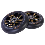 Oath Binary 115mm x 30mm Wheels - SOLD AS A PAIR - Black / Orange