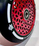 Revolution Cube Core Stunt Scooter Wheels 110mm - Black on Red - SOLD AS A PAIR