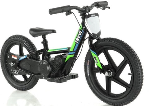 Revvi 16 Inch 250W Electric Balance Bike - Green - 2024 Model