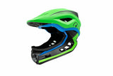 Revvi Super Lightweight Kids Full Face Helmet (54-57cm) Green