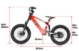 Revvi 18" Electric Motor Bike - Red -