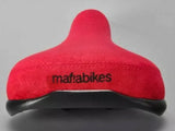 Mafia Fat Suede Bike Seat - Red