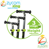 Zycom Zing Light Up Complete Scooter with Light Up Wheels - Lime/Black