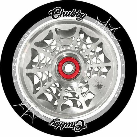 Chubby Black Widow Spider Stunt Scooter Wheels (sold as a pair )