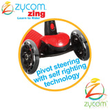 Zycom Zing Light Up Complete Scooter with Light Up Wheels - Red/Black