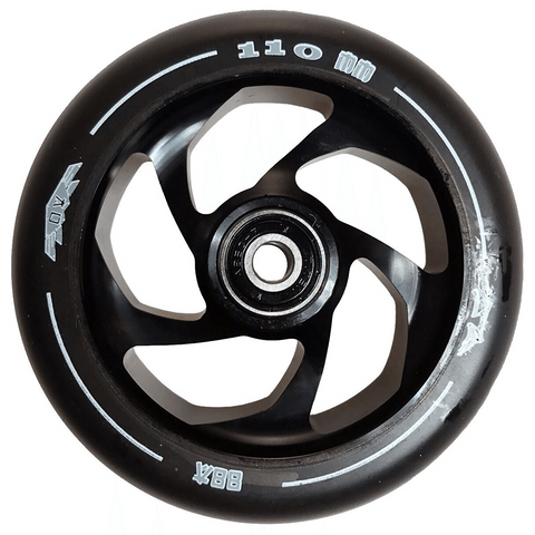 AO Delta 5 Hole 110mm Wheel incl Bearings - Black