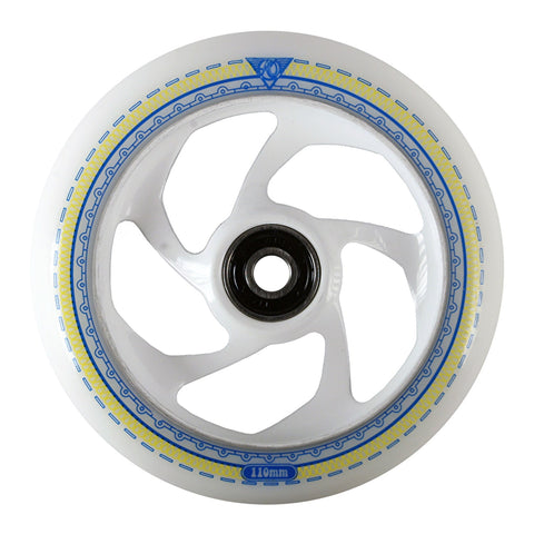 AO Mandala 5 Hole 110mm Scooter Wheel - White LE