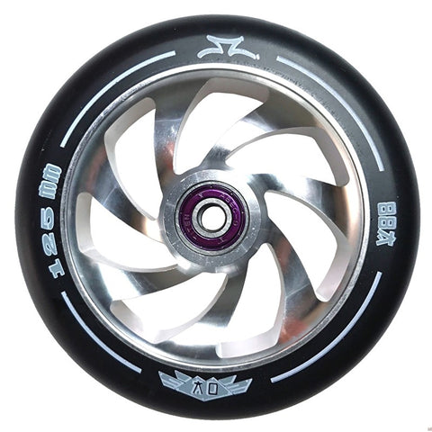 AO Spiral 125mm Scooter Wheel - Silver