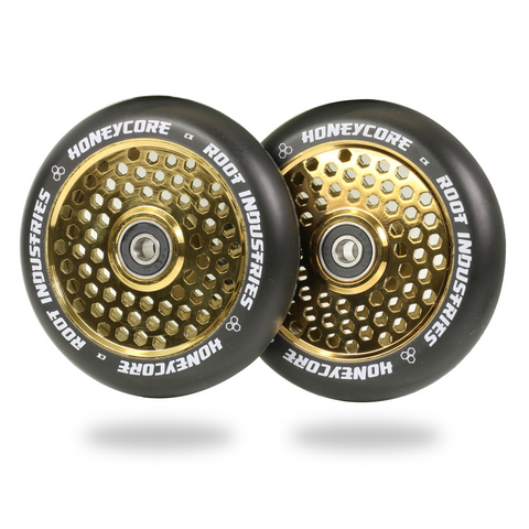Root Industries Honeycore Wheels 110mm | Black / Gold