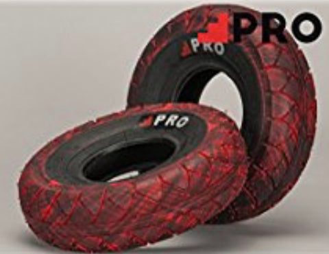Rocker Mini Bmx Pro Street tyres - Red black Marble - X 2