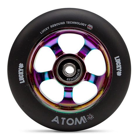 Lucky Atom 110mm Scooter Wheel - Neochrome/Black