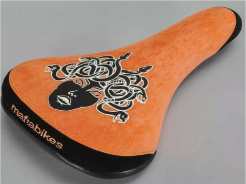Mafiabike Medusa Bike Seat - Crackle Orange