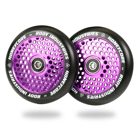 Root Industries Honeycore Wheels 110mm | Black / Purple