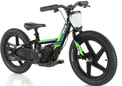 Revvi 16 Inch Electric Balance Bike - Green - 2024 Model