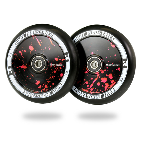 Root Industries Air Wheels 110mm | Black/Red Splatter