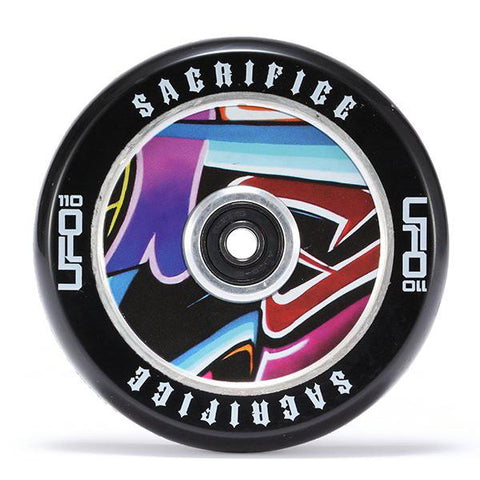 Sacrifice UFO Wheel – Black Graffiti 120mm