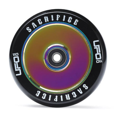 Sacrifice UFO 110mm Scooter Wheels - Black/Neochrome