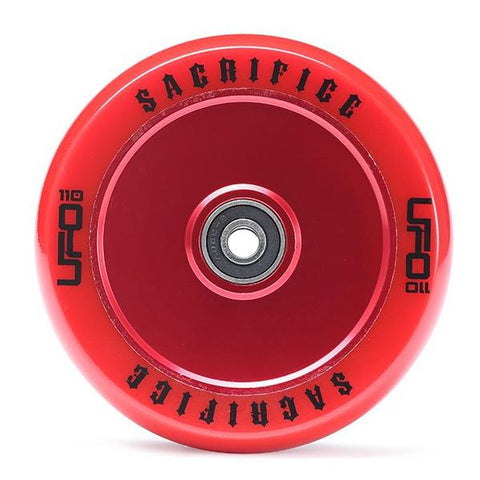 Sacrifice UFO Wheel – Red Red 110mm