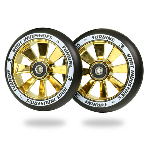 Root Industries Turbine Wheels 110mm | Black / Gold