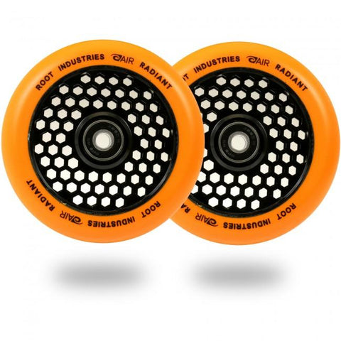 Root Industries Radiant 110MM Honeycore Pro Scooter Wheels - Black/Radiant Orange