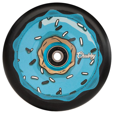 Chubby Doughnut Oreo 110mm Wheels  - Blue  -  Sold As A Pair