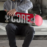CORE Complete Skateboard Split - Red/Black 7.75