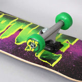 Creature Galaxy Logo Micro Complete Skateboard - Purple/Green