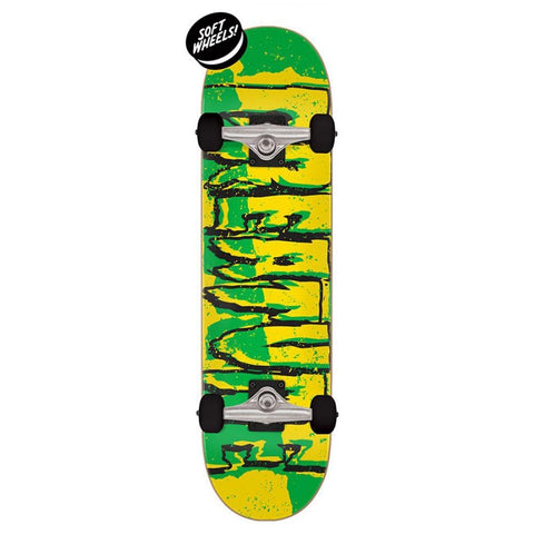 Creature Ripped Logo Micro Complete Skateboard - Green/Yellow