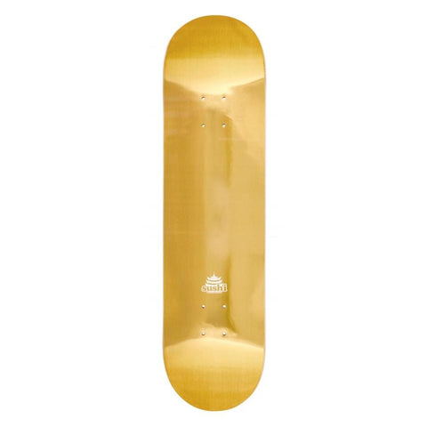Sushi Pagoda Gold Foil Skateboard Deck - 8.125 x 21.75
