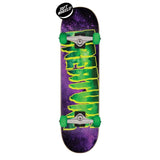 Creature Galaxy Logo Micro Complete Skateboard - Purple/Green