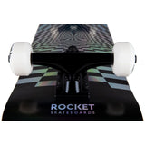 Rocket  Prism Foil Silver Complete Skateboard  - 31.5" X 7.75"