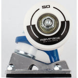 Rampage Block Logo Complete Skateboard - Blue/White