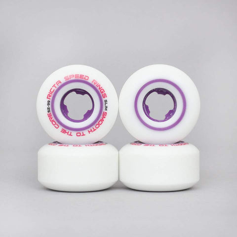 Ricta 52mm 99A Speedrings Slim Skateboard  Wheels White / Purple